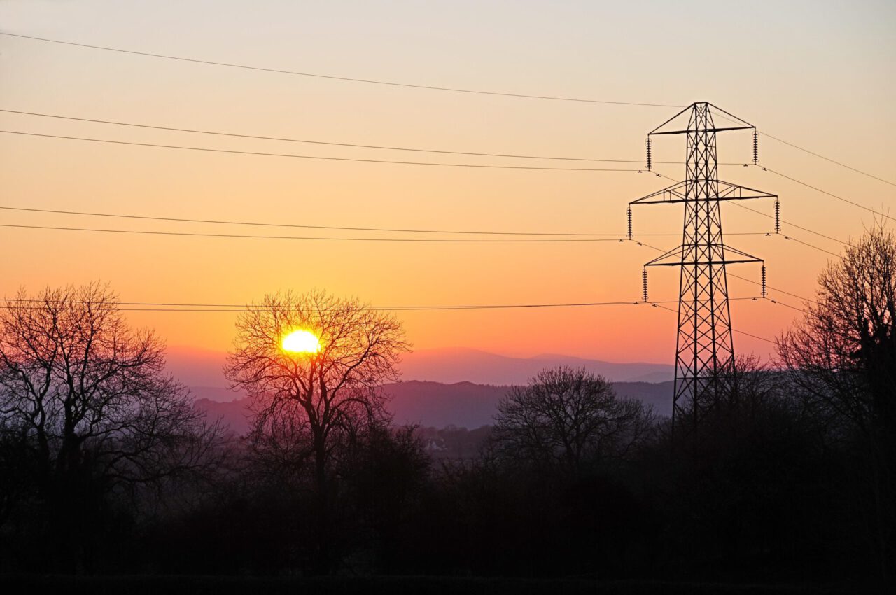 spring sunset, near snowden, wales