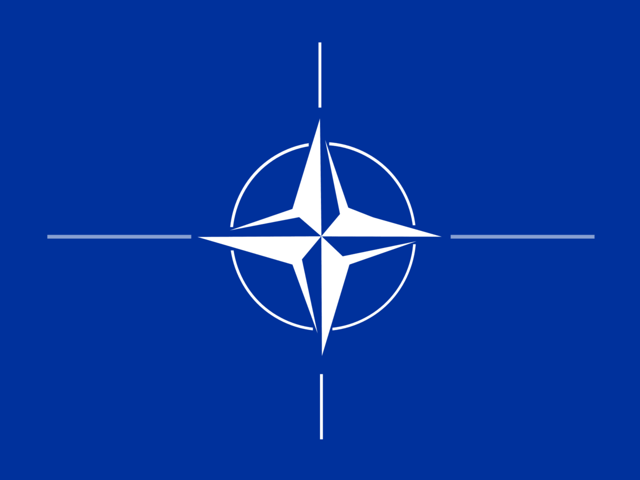 nato, flag, compass rose