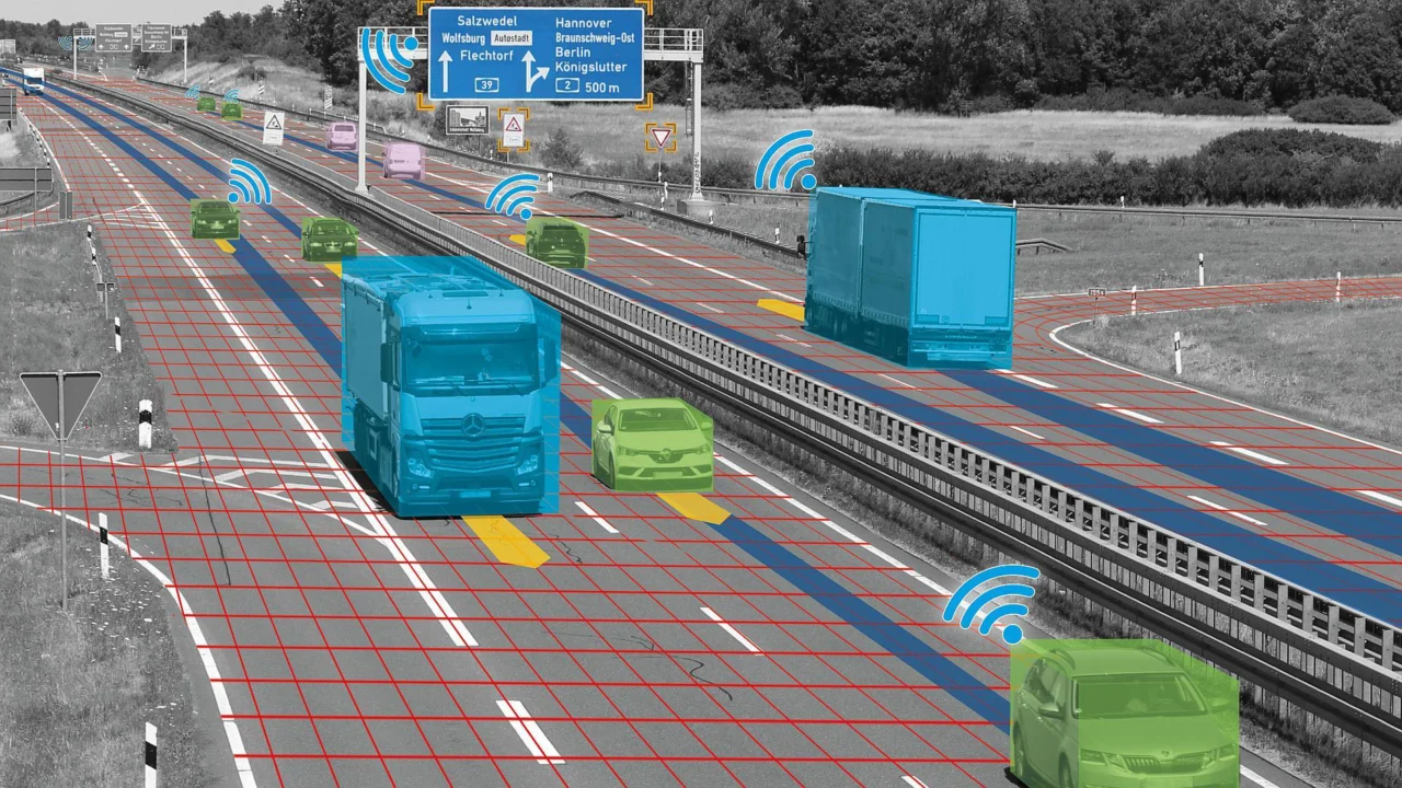 schematic picture autonomous driving test field in Lower Saxony