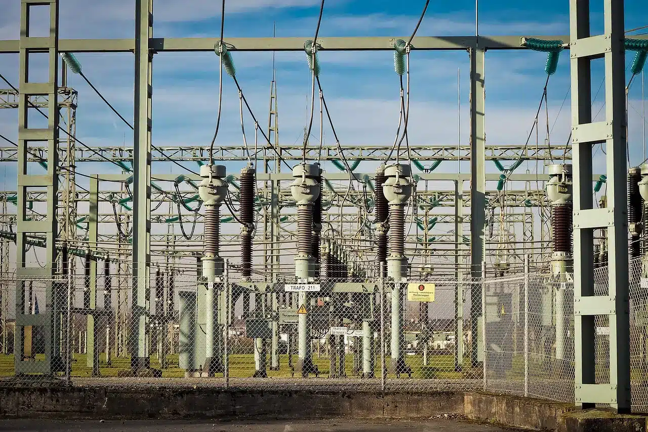 electricity, substation, high voltage