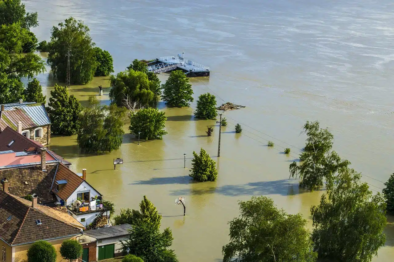 flood, danube, sandbag