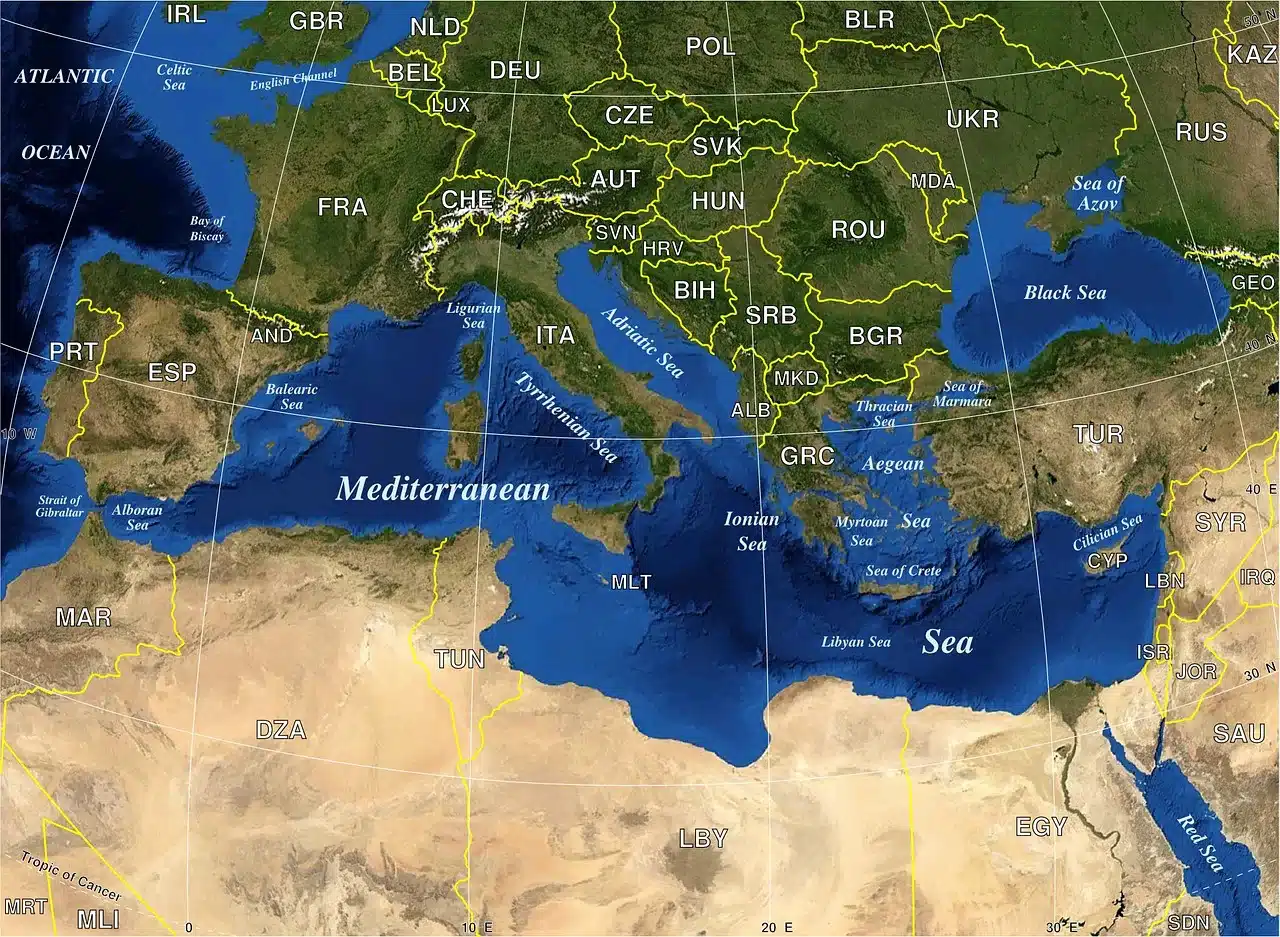 geography, map, mediterranean