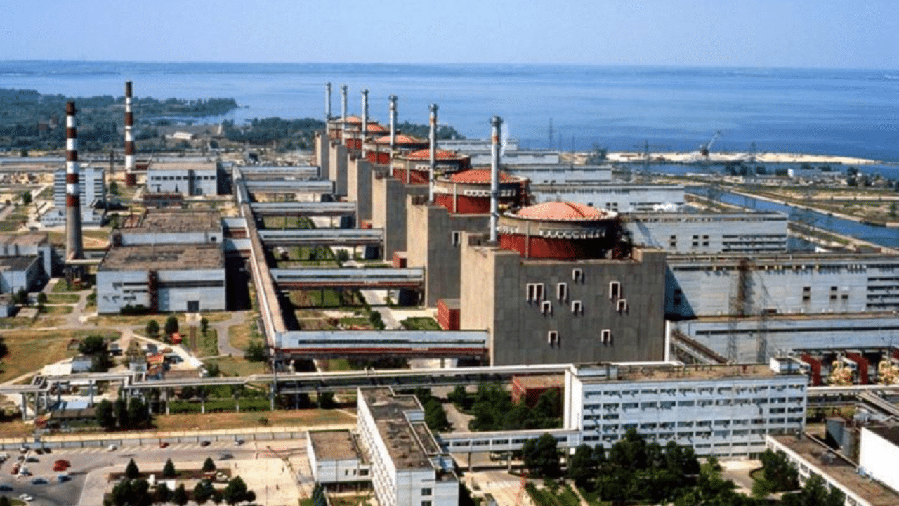 air picture of zaporizhzhya nuclear power plant before the war