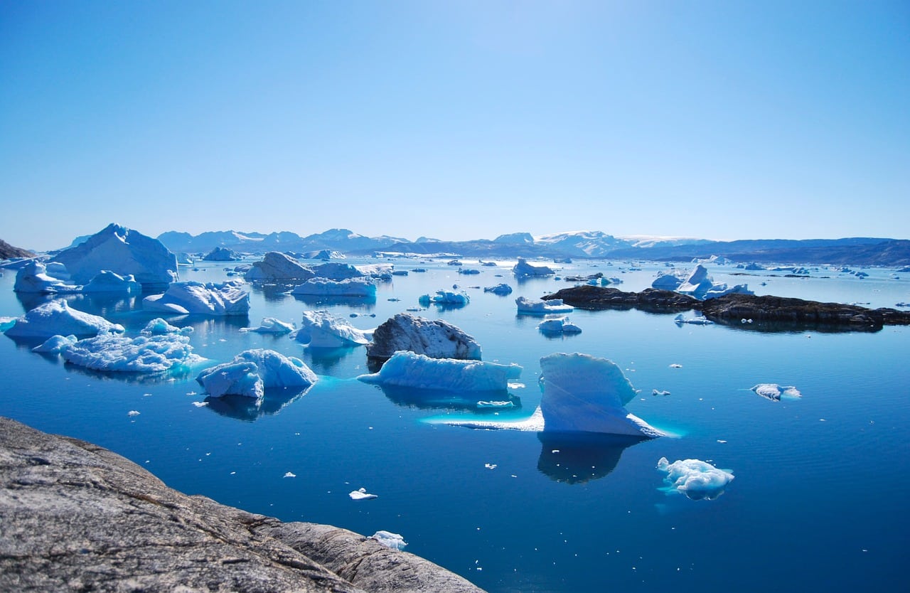 greenland, iceberg, fjord