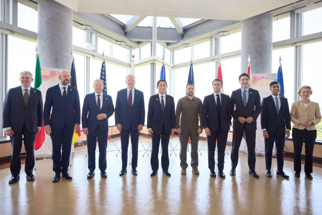 group picture g7 eu leaders and ukrainian president