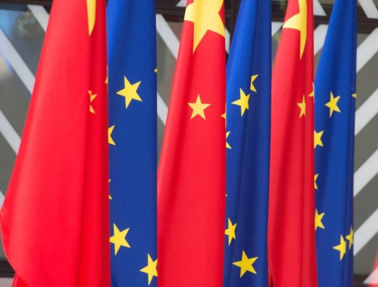 flaggs of china and the eu