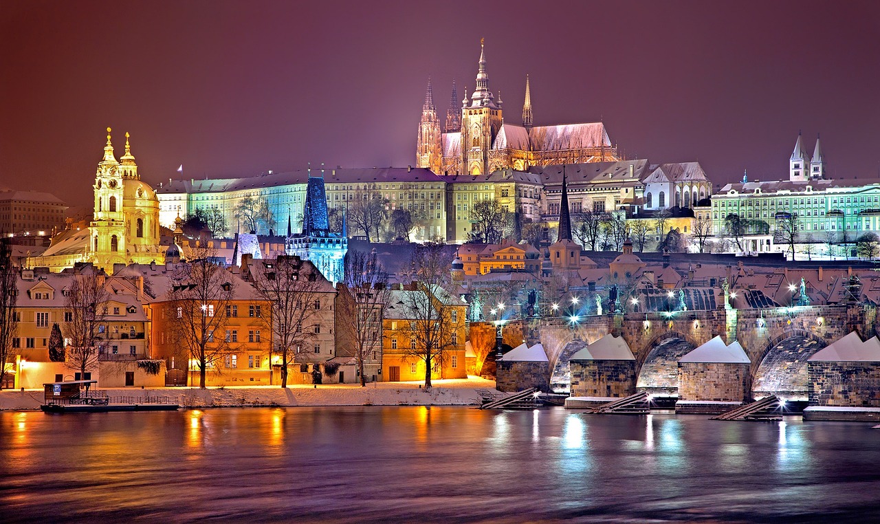 prague, praha, winter