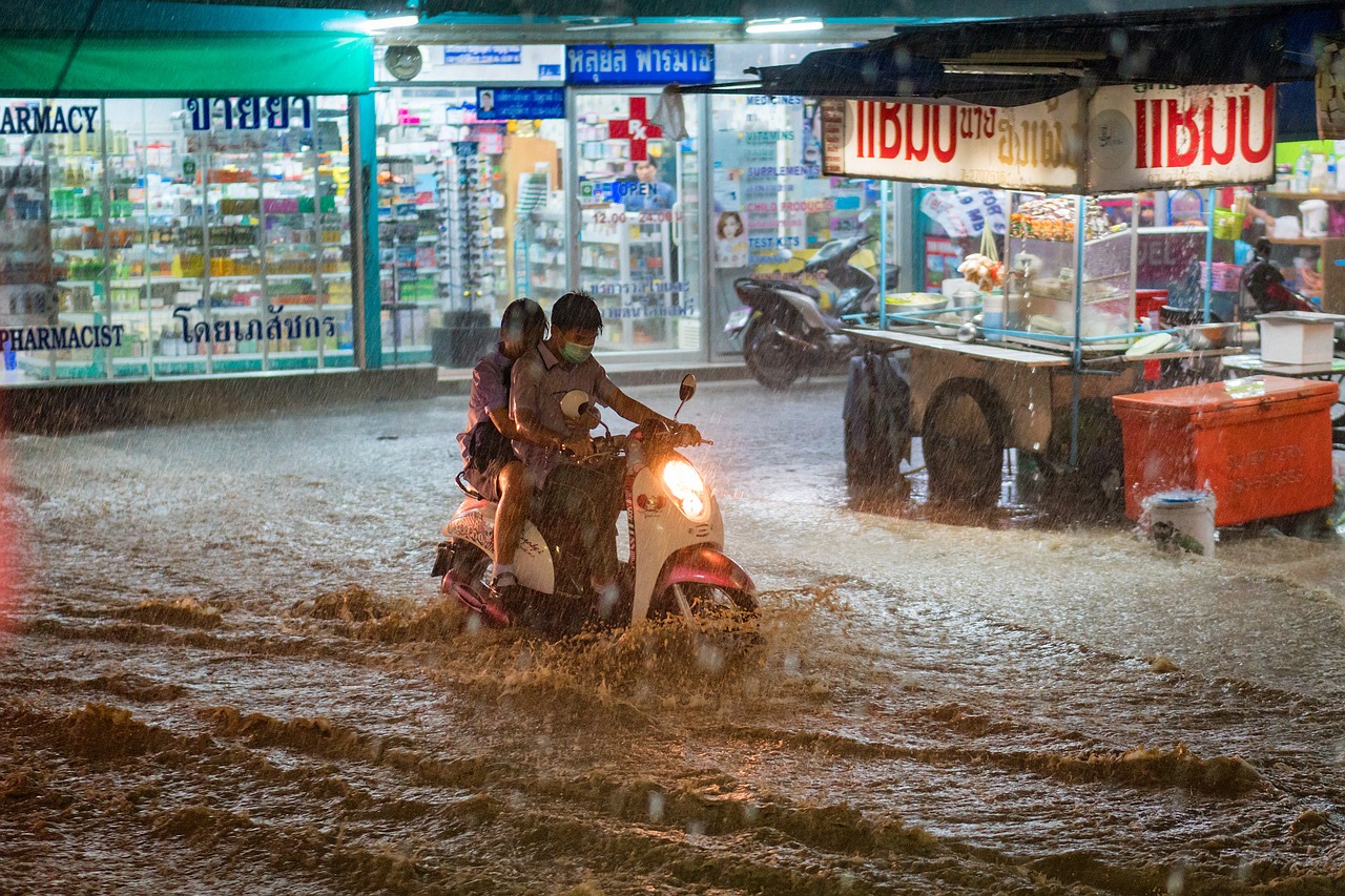 rain, heavy, flood