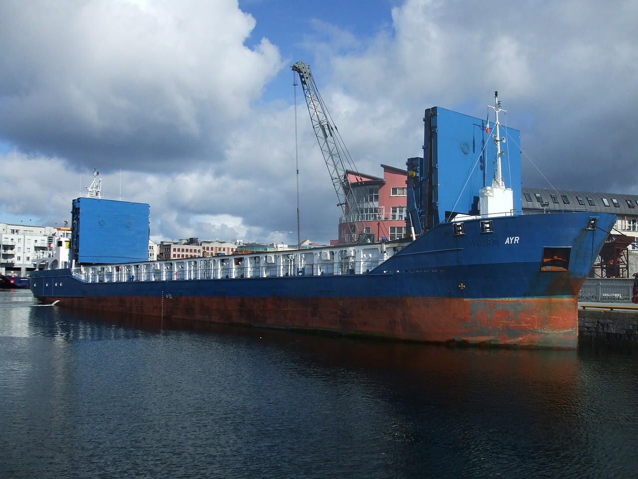 cargo ship, galway, galway docks