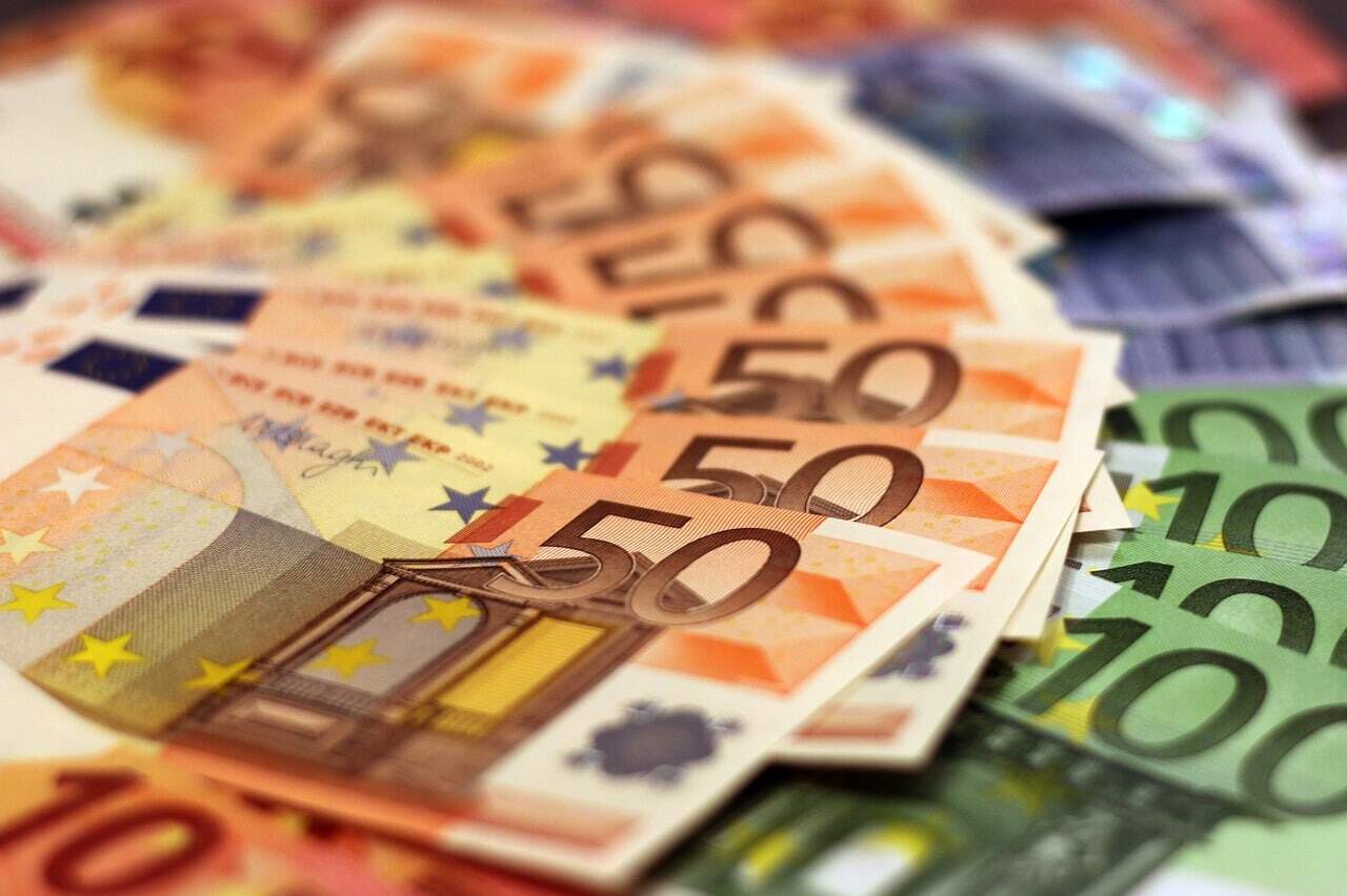 money, banknotes, euro