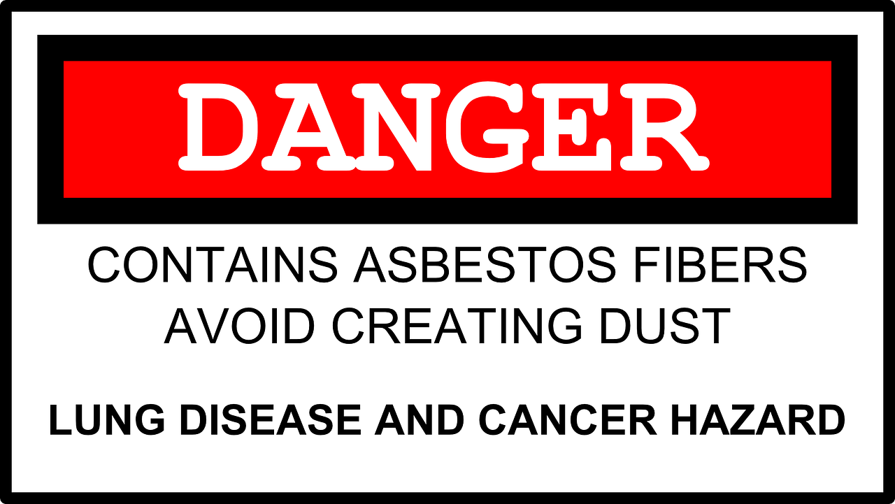 asbestos, danger, warning