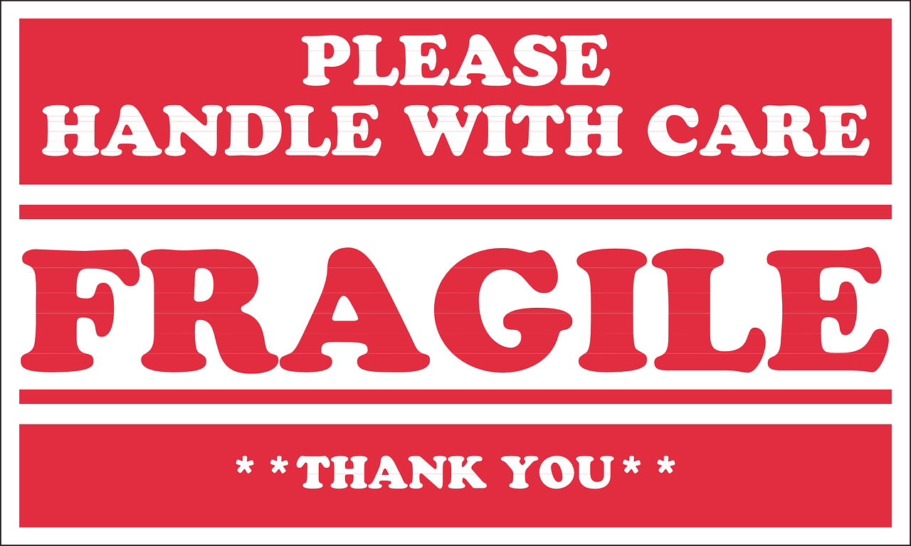 care, fragile, packaging