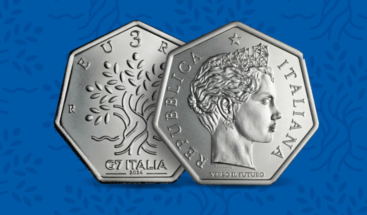 A coin to celebrate Italy’s seventh presidency of the G7.