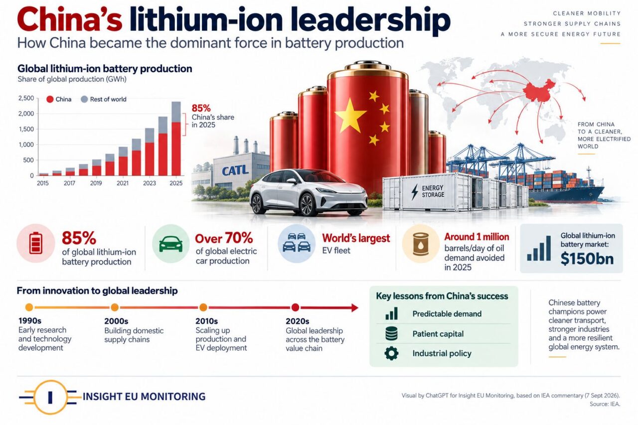 Infographic, China, battery technology
