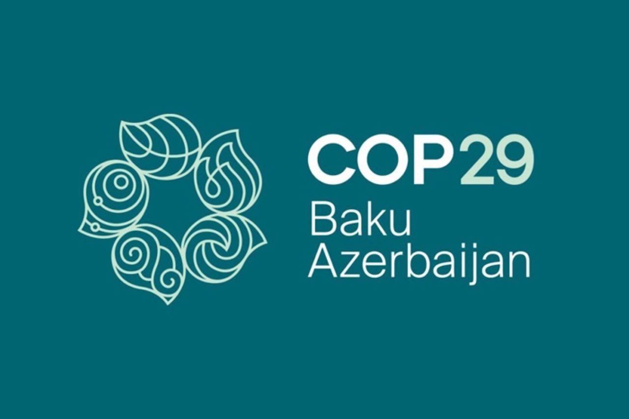 Logo of the COP29 Climate Summit in Baku.