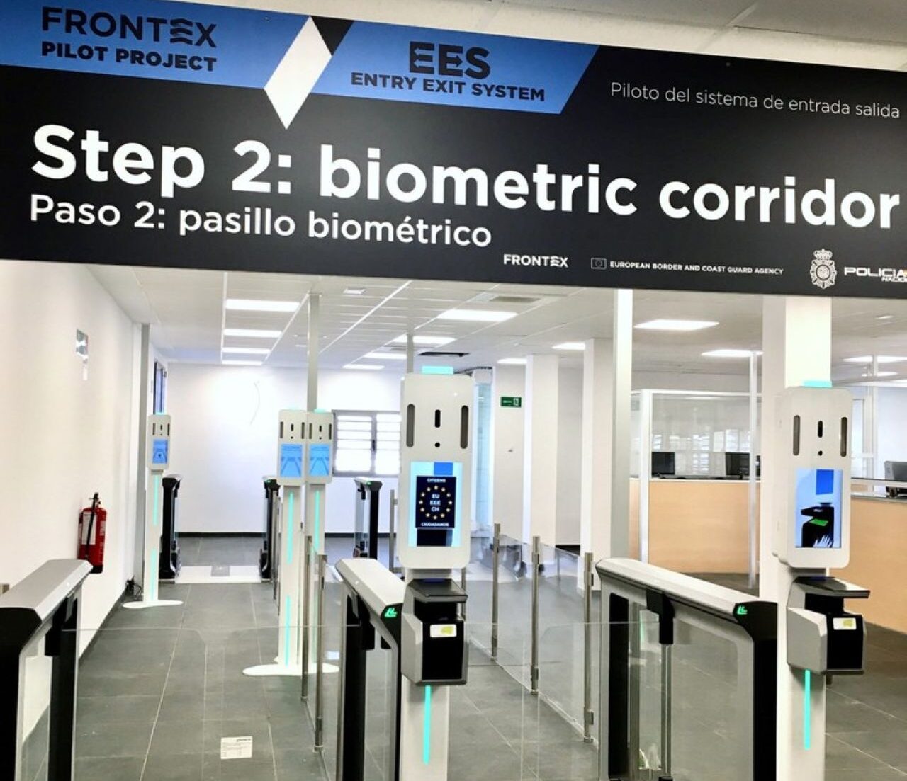 frontex pilot entry exit system eu