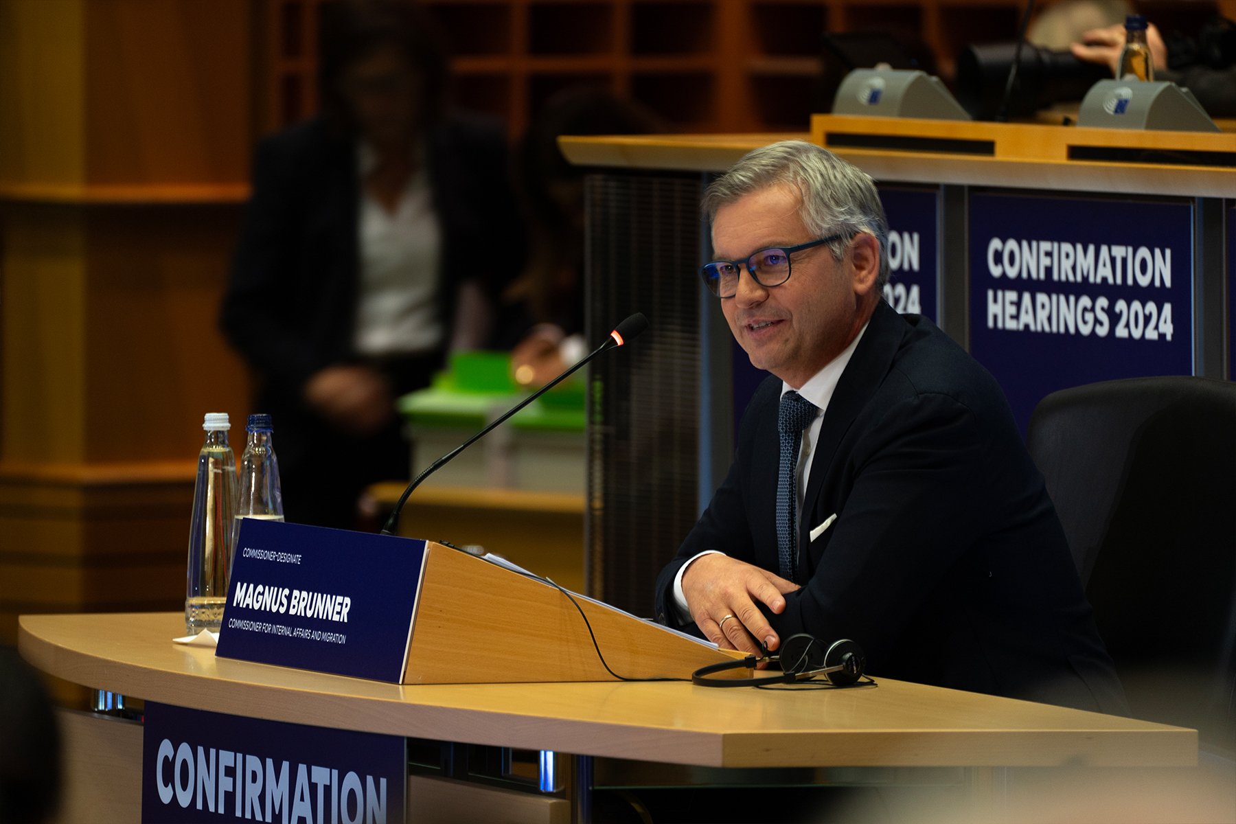 Magnus Brunner during the confirmation hearing