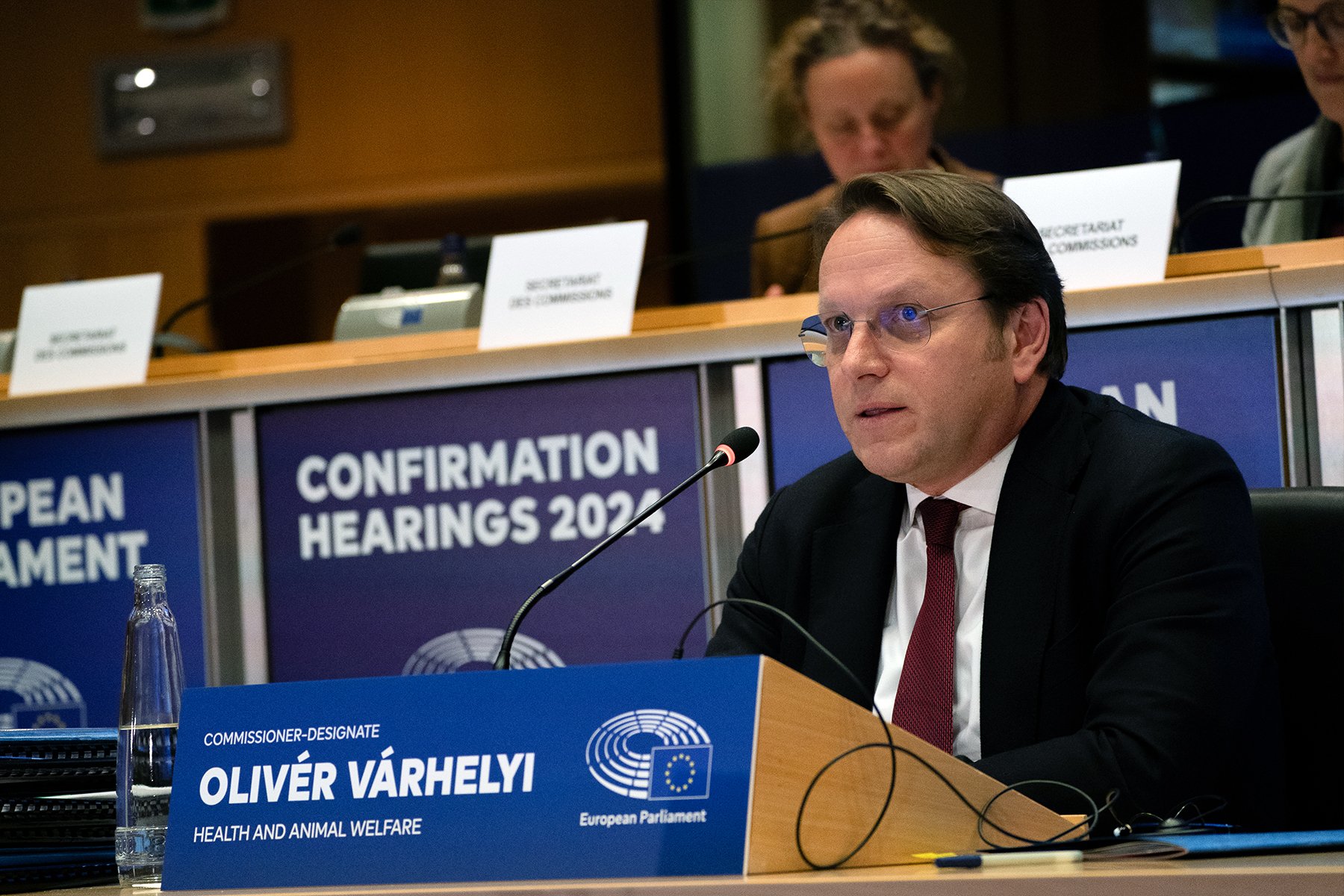 Olivér Várhelyi during the confirmation hearing European Union