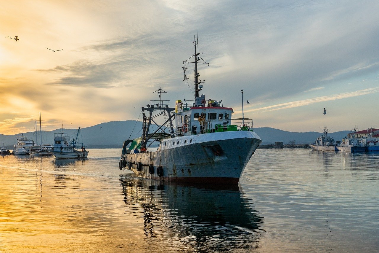 fishing vessel, fisherman, fishing