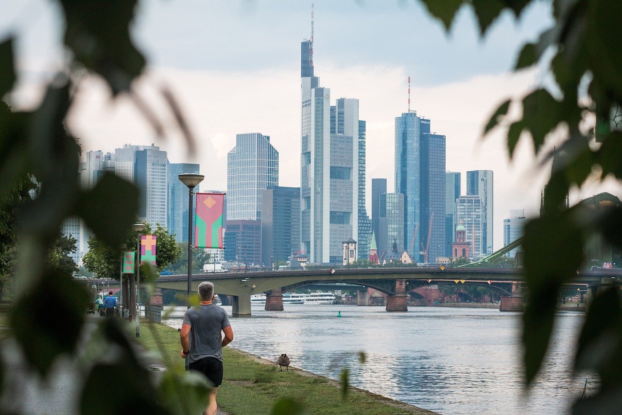 frankfurt, skyline, city