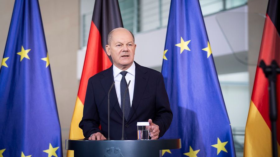 Bundeskanzler Olaf Scholz hat Donald Trump in einem Pressestatement zum Sieg der US-Wahl gratuliert.