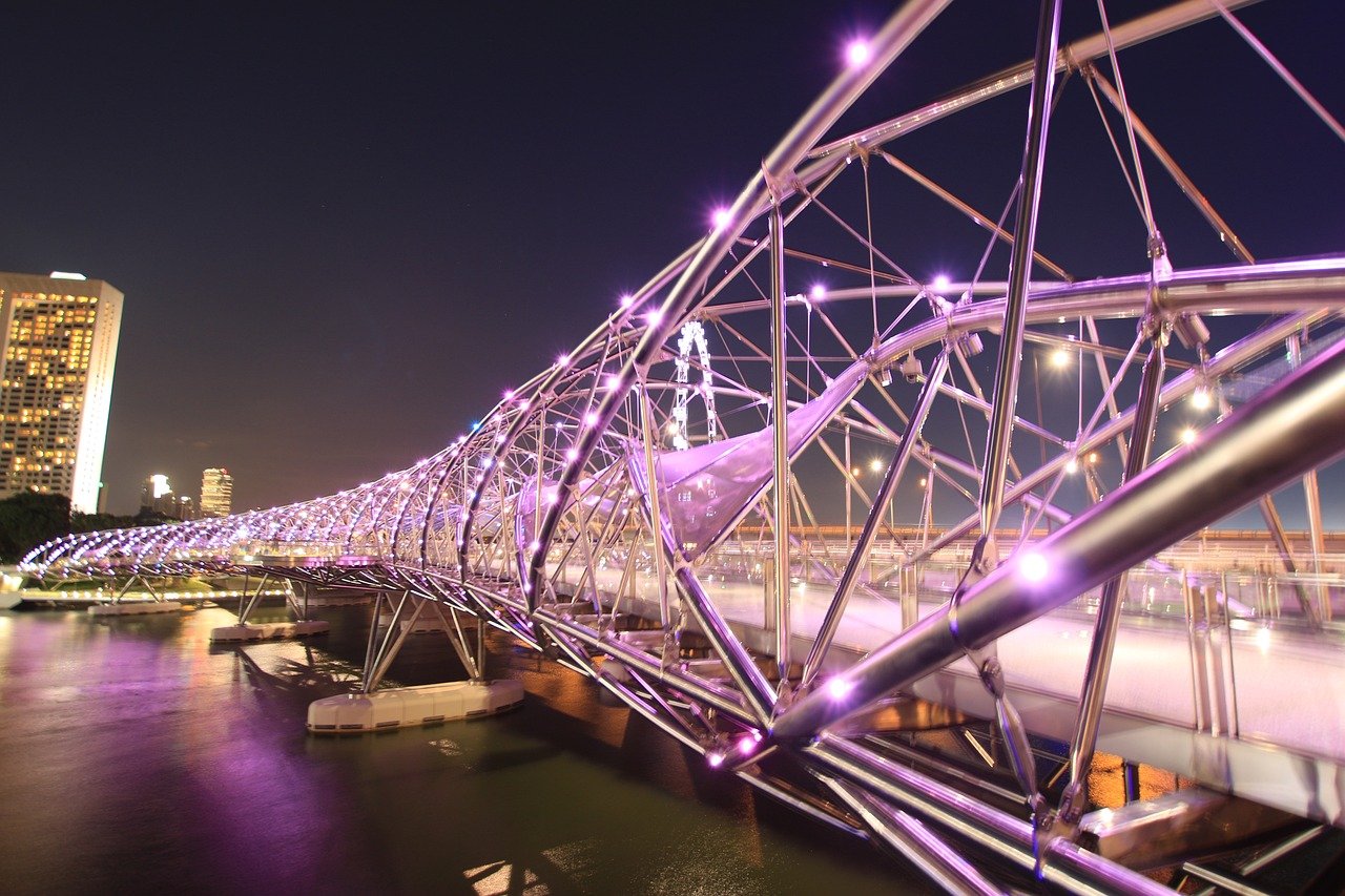 helixbridge, bridge, lights