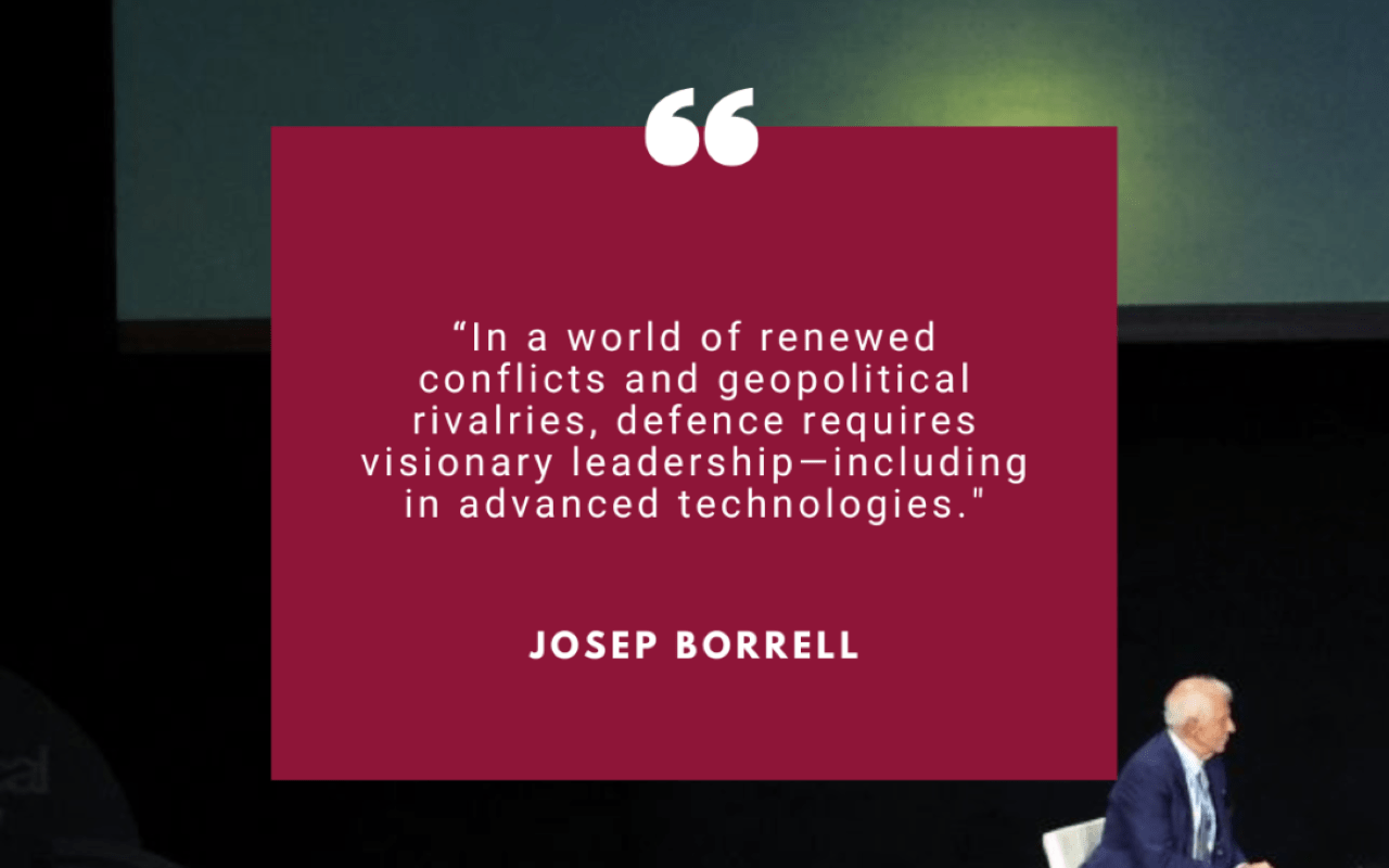 quoty of EU High Representative Borrell concerning the EU defence industries