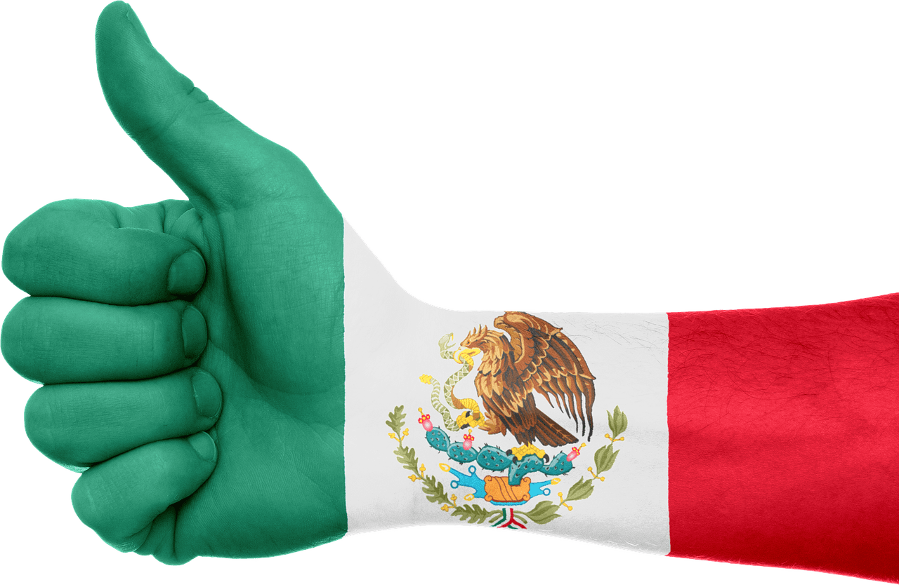 mexico, flag, hand, mexico flag, national, thumbs up, patriotic, patriotism, mexican, cutout, mexico, mexico, mexico, mexico, mexico