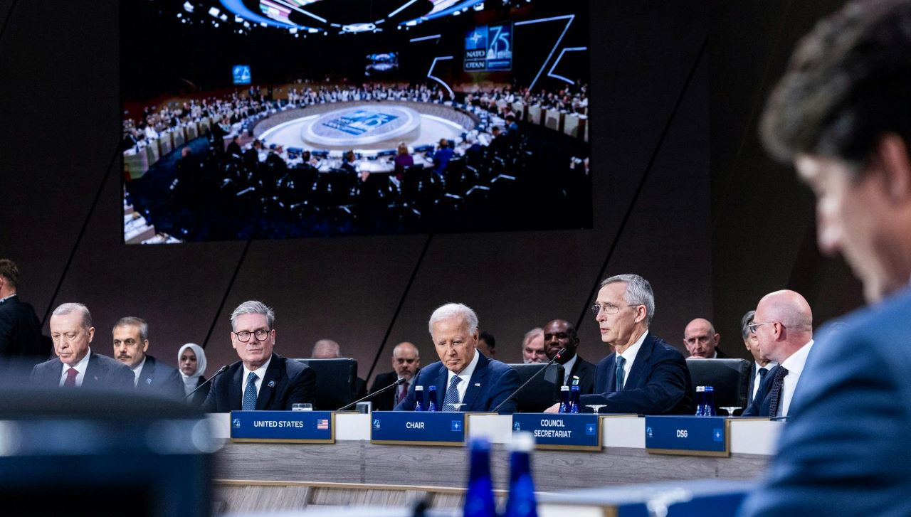 North Atlantic Council at the level of Heads of State and Government at the NATO Summit in Washington, D.C., where Allies took decisions related to NATO Common Funding, 9-11 July 2024. © NATO