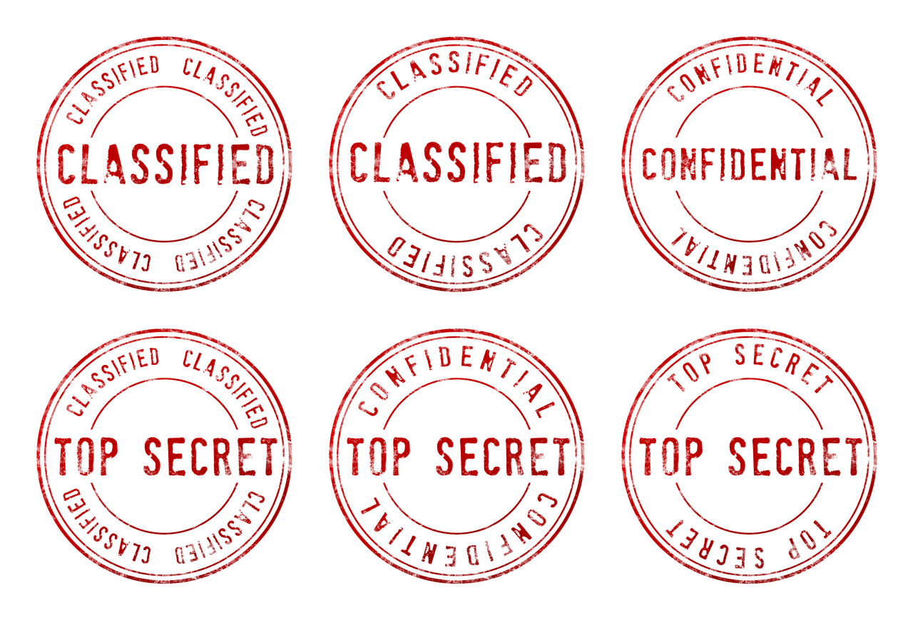 top secret, confidential, classified